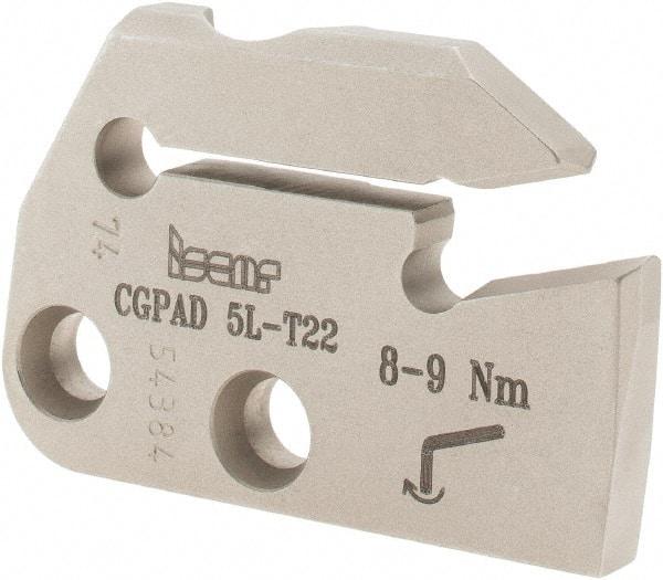 Iscar - Left Hand Cut, 6.4mm Insert Width, Cutoff & Grooving Support Blade for Indexables - 22mm Max Depth of Cut, 5.2mm Head Projection - Industrial Tool & Supply