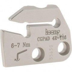 Iscar - Right Hand Cut, 5mm Insert Width, Cutoff & Grooving Support Blade for Indexables - 16mm Max Depth of Cut, 5.2mm Head Projection - Industrial Tool & Supply