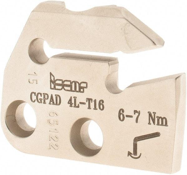 Iscar - Left Hand Cut, 5mm Insert Width, Cutoff & Grooving Support Blade for Indexables - 16mm Max Depth of Cut, 5.2mm Head Projection - Industrial Tool & Supply