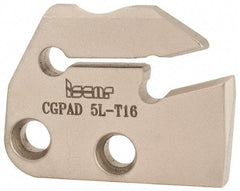 Iscar - Left Hand Cut, 6.4mm Insert Width, Cutoff & Grooving Support Blade for Indexables - 16mm Max Depth of Cut, 5.2mm Head Projection - Industrial Tool & Supply