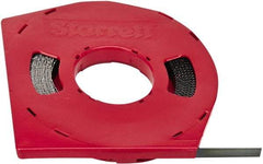 Starrett - 1/2" x 100' x 0.025" Carbon Steel Band Saw Blade Coil Stock - 24 TPI, Toothed Edge, Straight Form, Wavy Set, Flexible Back, No Rake Angle, Constant Pitch, Contour Cutting - Industrial Tool & Supply
