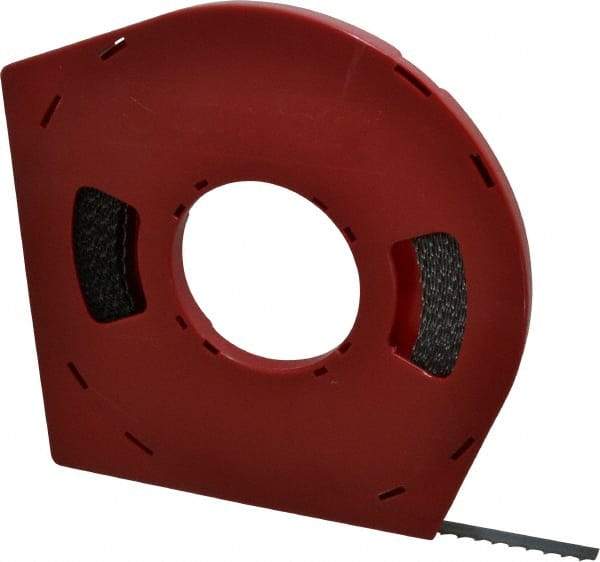 Starrett - 1/2" x 100' x 0.025" Carbon Steel Band Saw Blade Coil Stock - 3 TPI, Toothed Edge, Hook Form, Raker Set, Flexible Back, Positive Angle, Constant Pitch, Contour Cutting - Industrial Tool & Supply