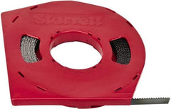 Starrett - 1/2" x 100' x 0.025" Carbon Steel Band Saw Blade Coil Stock - 4 TPI, Toothed Edge, Hook Form, Raker Set, Flexible Back, Positive Angle, Constant Pitch, Contour Cutting - Industrial Tool & Supply
