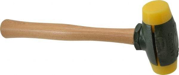 Garland - 2 Lb Head 1-1/2" Face Plastic Split Head Hammer - 12-1/2" OAL, Wood Handle - Industrial Tool & Supply
