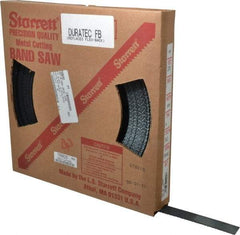 Starrett - 1" x 100' x 0.035" Carbon Steel Band Saw Blade Coil Stock - 10 TPI, Toothed Edge, Straight Form, Raker Set, Flexible Back, No Rake Angle, Constant Pitch, Contour Cutting - Industrial Tool & Supply