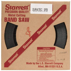 Starrett - 1" x 100' x 0.035" Carbon Steel Band Saw Blade Coil Stock - 14 TPI, Toothed Edge, Straight Form, Raker Set, Flexible Back, No Rake Angle, Constant Pitch, Contour Cutting - Industrial Tool & Supply