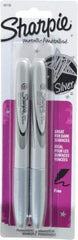Sharpie - Metallic Silver Wet Surface Pen - Fine Tip - Industrial Tool & Supply