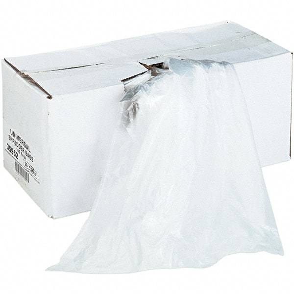 UNIVERSAL - Clear Shredder Waste Bag - Use with Shredder - Industrial Tool & Supply