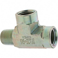 Eaton - Stainless Steel Industrial Pipe Tee - MNPT x FNPT x FNPT - Industrial Tool & Supply