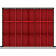 LISTA - 24-Compartment Drawer Divider Layout for 3.15" High Drawers - Industrial Tool & Supply
