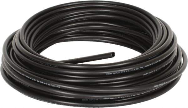 Parker - 10mm OD, 100' Long, Polyethylene Tube - Black, -80 to 150°F - Industrial Tool & Supply
