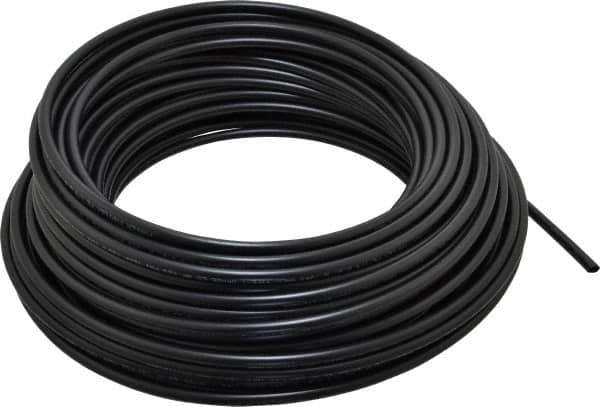 Parker - 11/64" ID x 1/4" OD, 0.04" Wall Thickness, 100' Long, Polyethylene Tube - Black, 120 Max psi, -80 to 150°F - Industrial Tool & Supply