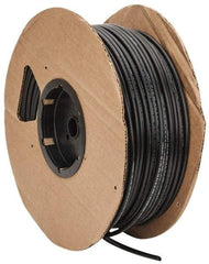 Parker - 11/64" ID x 1/4" OD, 0.04" Wall Thickness, 500' Long, Polyethylene Tube - Black, 120 Max psi, -80 to 150°F - Industrial Tool & Supply
