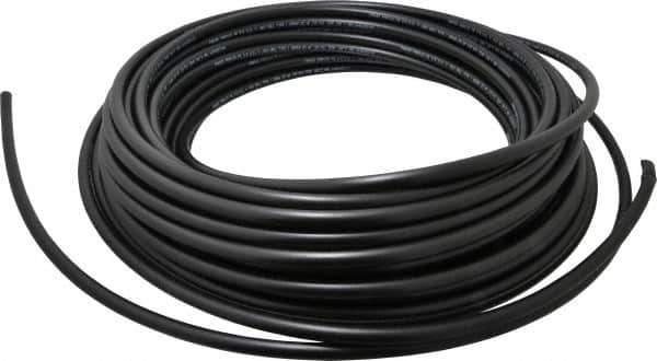 Parker - 1/4" ID x 3/8" OD, 1/16" Wall Thickness, 100' Long, Polyethylene Tube - Black, 125 Max psi, -80 to 150°F - Industrial Tool & Supply