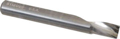 Onsrud - 1/4" Cutting Diam x 3/8" Length of Cut, 1 Flute, Upcut Spiral Router Bit - Uncoated, Right Hand Cut, Solid Carbide, 2" OAL x 1/4" Shank Diam, Single Edge, 21° Helix Angle - Industrial Tool & Supply