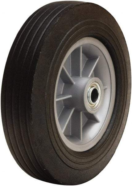 Hamilton - 12 Inch Diameter x 3 Inch Wide, Rubber on Polypropylene Caster Wheel - 900 Lb. Capacity, 3-1/4 Inch Hub Length, 3/4 Inch Axle Diameter, Ball Bearing - Industrial Tool & Supply