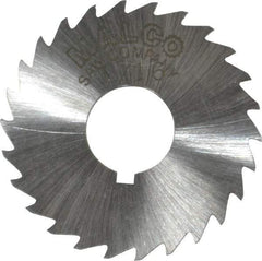 Made in USA - 1-1/2" Diam x 1/16" Blade Thickness x 1/2" Arbor Hole Diam, 26 Tooth Slitting and Slotting Saw - Arbor Connection, Right Hand, Uncoated, High Speed Steel, Concave Ground, Contains Keyway - Industrial Tool & Supply