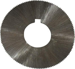 Made in USA - 1-3/4" Diam x 0.006" Blade Thickness x 5/8" Arbor Hole Diam, 132 Tooth Slitting and Slotting Saw - Arbor Connection, Right Hand, Uncoated, High Speed Steel, Concave Ground, Contains Keyway - Industrial Tool & Supply