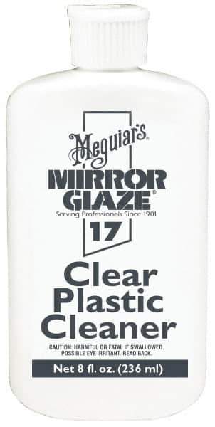 Mirror Glaze - Automotive Clear Plastic Cleaner - 8 oz Bottle - Industrial Tool & Supply