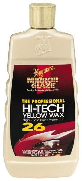 Mirror Glaze - Automotive Liquid Yellow Wax - 16 oz Bottle - Industrial Tool & Supply