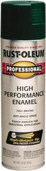 Rust-Oleum - Hunter Green, Gloss, Rust Proof Enamel Spray Paint - 14 Sq Ft per Can, 15 oz Container, Use on Multipurpose - Industrial Tool & Supply
