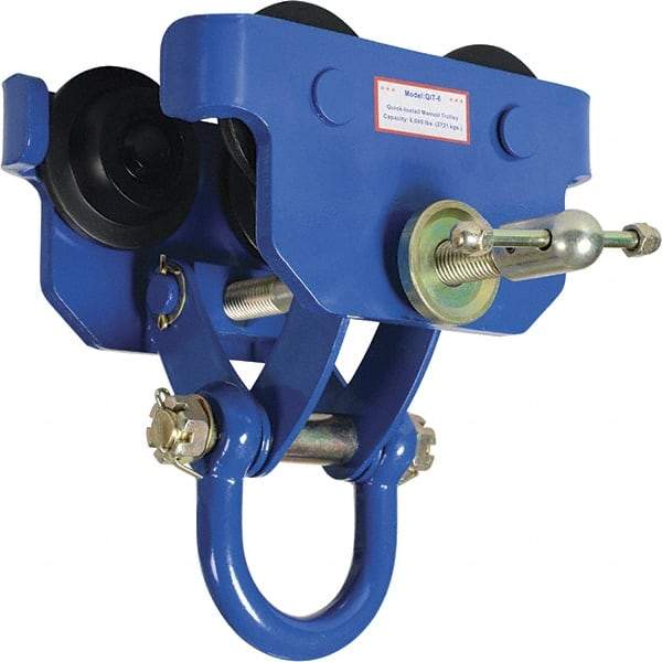 Vestil - 3 Ton Capacity Quick Install Manual Trolley - 3" to 7" Flange Width - Industrial Tool & Supply