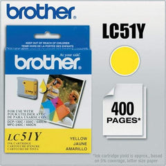 Brother - Yellow Ink Cartridge - Use with Brother DCP-130C, 330C, 350C, intelliFAX-1360, 1860C, 1960C, 2480C, 2580C, MFC-230C, 240C, 440CN, 465CN, 665CW, 685CW, 845CW, 885CW, 3360C, 5460CN, 5860CN - Industrial Tool & Supply