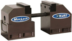Kurt - 3-1/2" Jaw Width, 4-5/8" High x 8" Long Vise - For Use with 5 Axis Workholding Systems - Industrial Tool & Supply