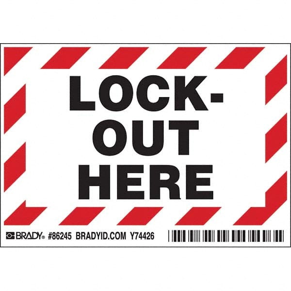 Brady - Safety & Facility Labels Message Type: Accident Prevention Header: None - Industrial Tool & Supply