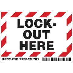 Brady - Safety & Facility Labels Message Type: Accident Prevention Header: None - Industrial Tool & Supply