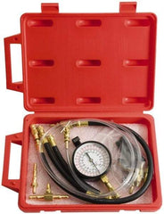 Proto - 2' Hose Length, 0 to 145 psi, Mechanical Automotive Fuel Injection Tester - 1 Lb Graduation - Industrial Tool & Supply