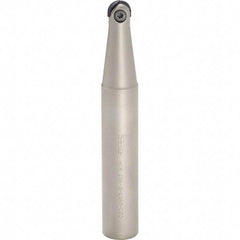 Iscar - 1" Cut Diam, 1-1/4" Shank Diam, 1" OAL, Indexable Ball Nose End Mill - 5" Head Length, Straight Shank, HCM D1.0 Toolholder, HBF-QF, HBR-QF, HCD-QF, HCR Insert - Industrial Tool & Supply