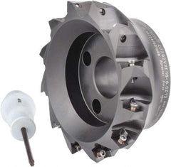 Kennametal - 6" Cut Diam, 0.138" Max Depth, 1-1/2" Arbor Hole, 12 Inserts, XE 16 Insert Style, Indexable Copy Face Mill - C7792VXE16-6.0Z12 Cutter Style, 2.48" High, Series 7792 - Industrial Tool & Supply