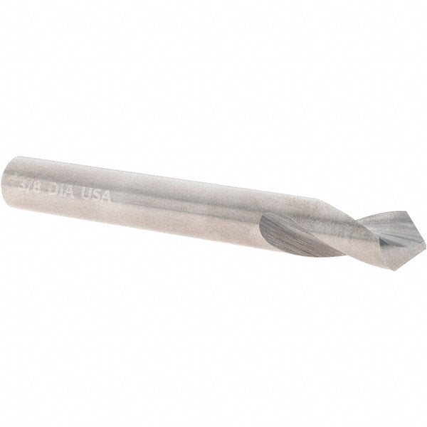 Chicago-Latrobe - 3/8" Body Diam, 90°, 3-1/8" OAL, Solid Carbide Spotting Drill - Industrial Tool & Supply