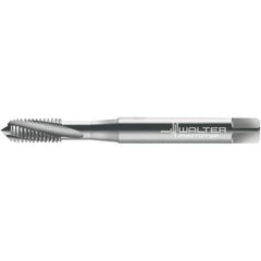 Walter-Prototyp - #8-36 DIN 2184-1 3 Flute 3B Semi-Bottoming Spiral Flute Tap - High Speed Steel, Uncoated, 64.73mm OAL, Right Hand Flute, Right Hand Thread, 3.430, Series 23400 - Exact Industrial Supply