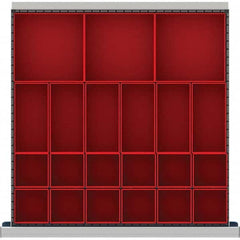 LISTA - 21-Compartment Drawer Divider Layout for 2.17" High Drawers - Industrial Tool & Supply