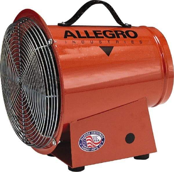 Allegro - 8" Inlet, Electric AC Axial Blower - 0.33 hp, 1,275 CFM, 120 Max Voltage Rating - Industrial Tool & Supply