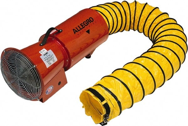 1,150 CFM, Electrical DC Axial Blower Kit 8 Inch Inlet/Outlet, 0.33 HP, 12 Max Voltage Rating