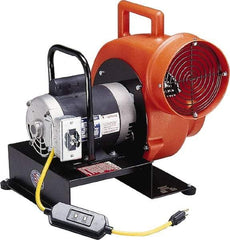Allegro - 8" Inlet, Direct Drive, 4 hp, 1,850, 760 CFM, Blower - 10 Amp Rating, 115 Volts, 1,140 & 1,725 RPM - Industrial Tool & Supply