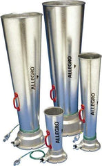 Allegro - 46.06 Inch Long, Galvanized Steel Venturi Style Pneumatic Blowers - 1 Inch NPT, 14.37 Inch Base Diameter, 14-1/4 Inch Face Diameter - Industrial Tool & Supply