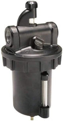 Parker - 3/4 NPT Port, 250 Max psi, Heavy-Duty Lubricator - Zinc Bowl with Sight Glass, Cast Aluminum Body, 325 CFM, 150°F Max, 4.97" Wide x 11.44" High - Industrial Tool & Supply