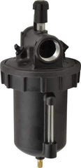 Parker - 1 NPT Port, 250 Max psi, Heavy-Duty Lubricator - Zinc Bowl with Sight Glass, Cast Aluminum Body, 350 CFM, 150°F Max, 4.97" Wide x 11.44" High - Industrial Tool & Supply