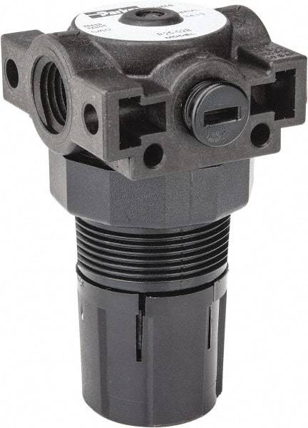 Parker - 1/4 NPT Port, Plastic Miniature Regulator - 0 to 60 psi Range, 150 Max psi Supply Pressure, 1/8" Gauge Port Thread, 1.6" Wide x 3.1" High - Industrial Tool & Supply