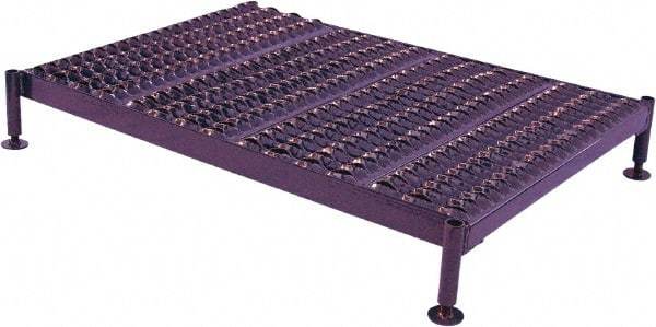 Ballymore - 14" 1 Step Work Platform - Work Platform, 500 Lb Capacity, 14" Platform Height, 24" Base Width x 71" Base Depth, Heavy-Duty Serrated Grating - Industrial Tool & Supply