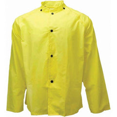 Neese - Size L Yellow Rain & Flame Resistant/Retardant Rain Jacket - Industrial Tool & Supply