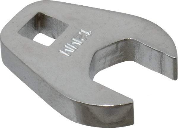 Proto - 1/4" Drive, 12mm, Chrome Finish, Crowfoot Wrench - 61/64" Head Diam, 1.17" OAL, 0.218" Head Thickness - Industrial Tool & Supply