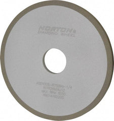Norton - 6" Diam x 1-1/4" Hole x 1/4" Thick, 100 Grit Surface Grinding Wheel - Diamond, Type 1A1, Fine Grade, Resinoid Bond - Industrial Tool & Supply