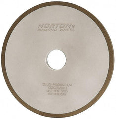 Norton - 7" Diam x 1-1/4" Hole x 3/8" Thick, 120 Grit Surface Grinding Wheel - Diamond, Type 1A1, Fine Grade, Resinoid Bond - Industrial Tool & Supply