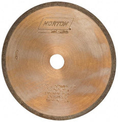 Norton - 4" Diam x 1/2" Hole, 220 Grit Surface Grinding Wheel - Diamond, Type 1A1R, Fine Grade - Industrial Tool & Supply