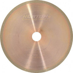Norton - 4" Diam x 1/2" Hole, 150 Grit Surface Grinding Wheel - Diamond, Type 1A1R, Medium Grade - Industrial Tool & Supply